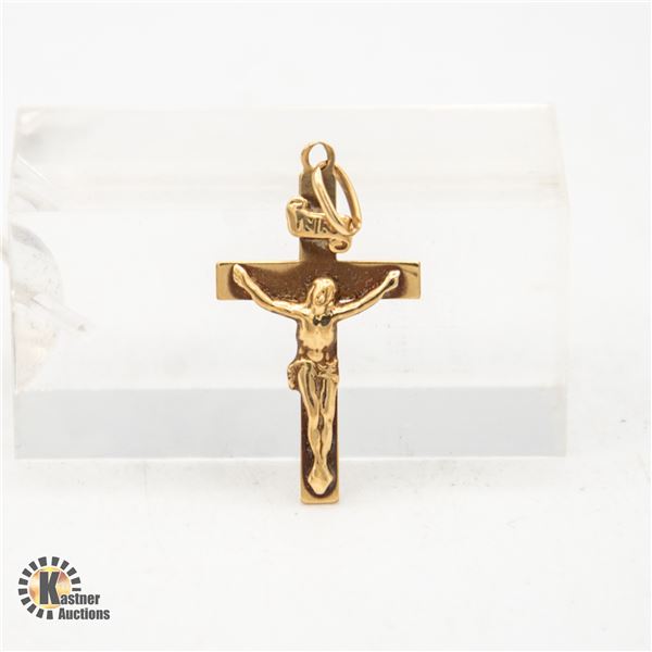 10K GOLD CRUCIFIX CROSS PENDANT