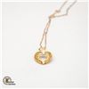 Image 1 : 10K GOLD ITALIAN HEART NECKLACE