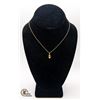 Image 1 : 10K GOLD NECKLACE WITH PENDANT