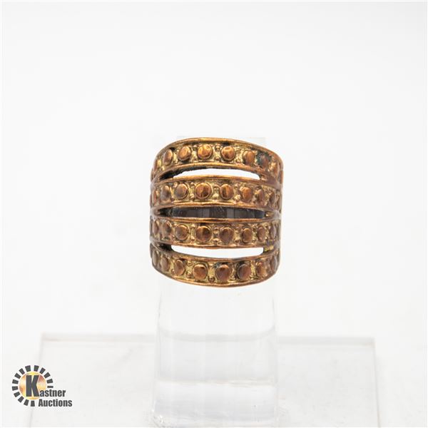 VINTAGE COPPER FASHION RING