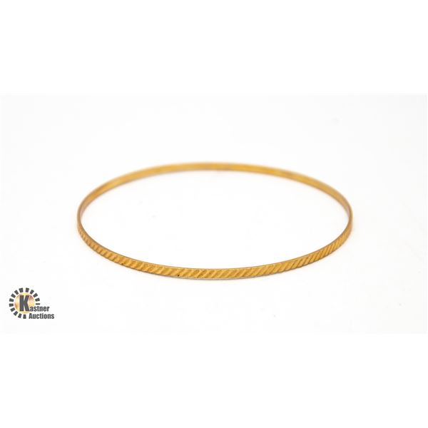 14K GOLD BANGLE BRACELET