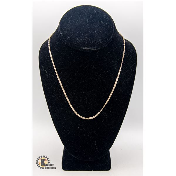 925 SILVER TWIST STYLE NECKLACE