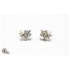 Image 1 : VINTAGE RHINESTONE SCREW-BACK EARRINGS