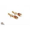 Image 1 : SUN STONE GOLD TONE EARRINGS