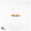 Image 1 : 14K & 18K GOLD RING WITH DIAMOND *CUT SHANK/BAND*