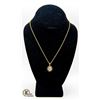 Image 1 : DIAMOND AND SAPPHIRE PENDANT WITH