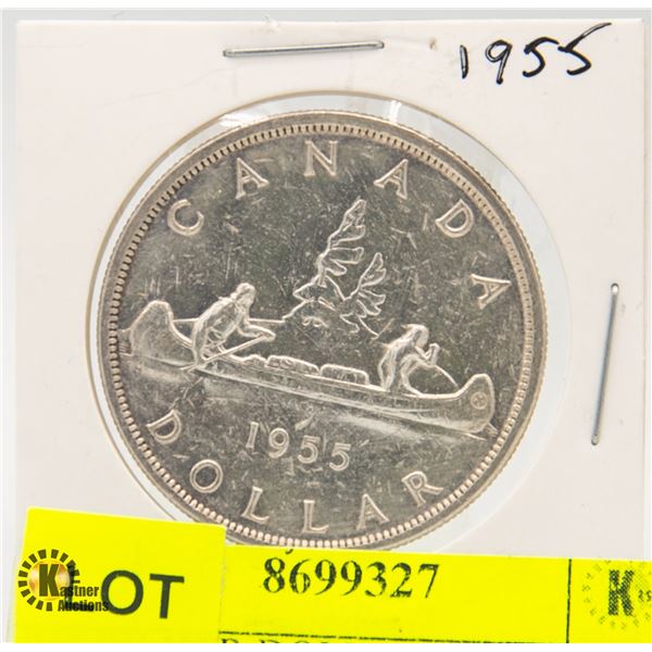 1955 SILVER DOLLAR CANADIAN COIN