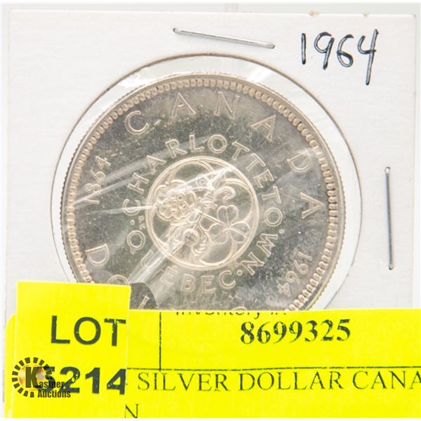 1964 SILVER DOLLAR CANADIAN COIN