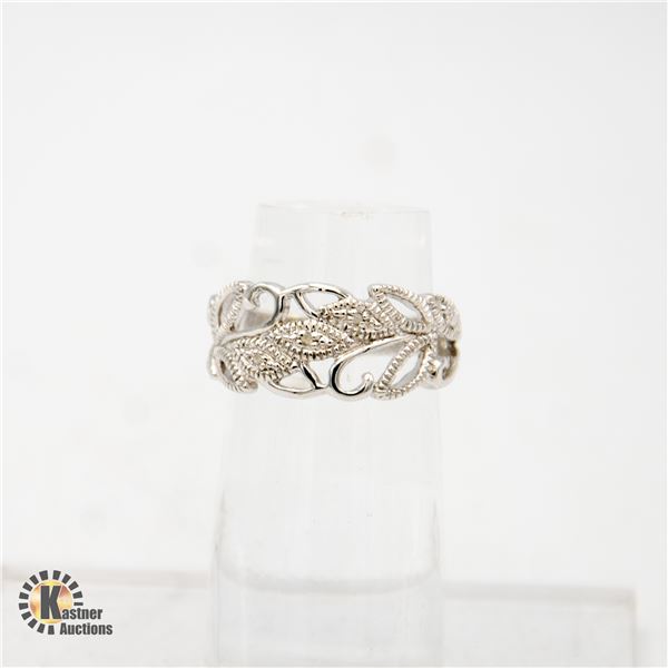 STERLING SILVER FILIGREE RING SIZE 5.75