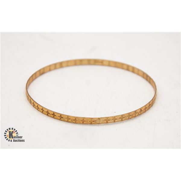 10K YELLOW GOLD BANGLE BRACELET