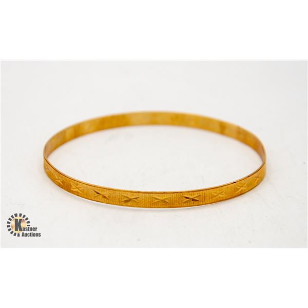 14K YELLOW GOLD BANGLE BRACELET