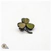 Image 1 : ANTIQUE STERLING SILVER LUCKY CLOVER BROOCH