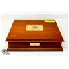 Image 1 : GOLDEN JUBILEE WOODEN COIN CASE