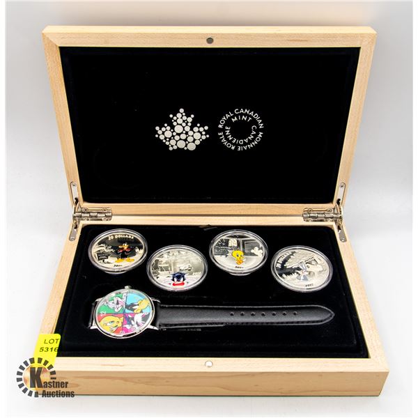 STERLING SILVER LOONY TUNES SET $20 COINS