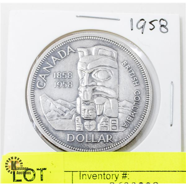 1958 SILVER DOLLAR CANADIAN COIN