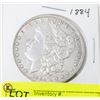 Image 1 : 1884 US SILVER MORGAN DOLLAR COIN