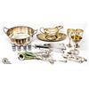 Image 1 : LOT OF ENGLISH SILVER PLATED CREAM SUGAR & MORE