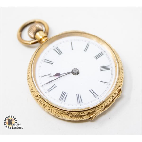 18K GOLD ANTIQUE POCKET WATCH