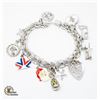 Image 1 : 925 SILVER CHARM BRACELET FULL OF