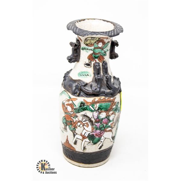 ANTIQUE CHINESE VASE (SOME CHIPS AT LIP)