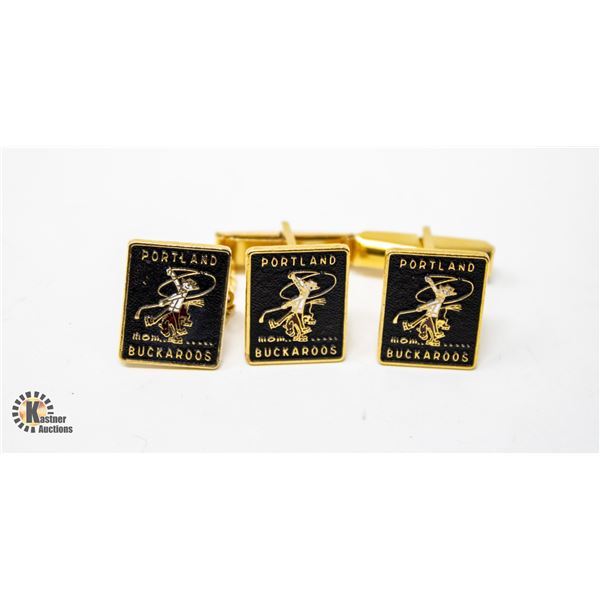 1960S PORTLAND BUCKAROOS CUFFLINKS L LUNDE