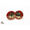 Image 1 : LEN LUNDE 1963 CHICAGO BLACKHAWKS CUFFLINKS