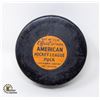 Image 1 : 1950S EDMONTON FLYERS GAME USED PUCK LUNDE