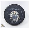 Image 1 : EDMONTON OILERS GAME USED PUCK LEN LUNDE