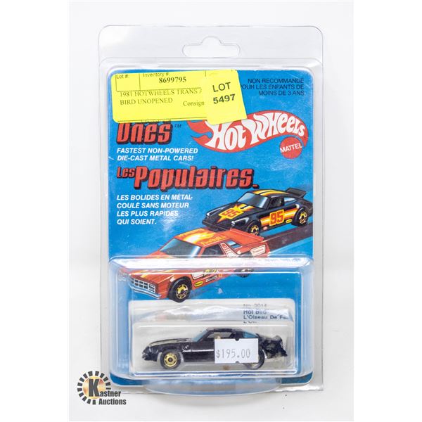 1981 HOTWHEELS TRANS AM HOT BIRD UNOPENED