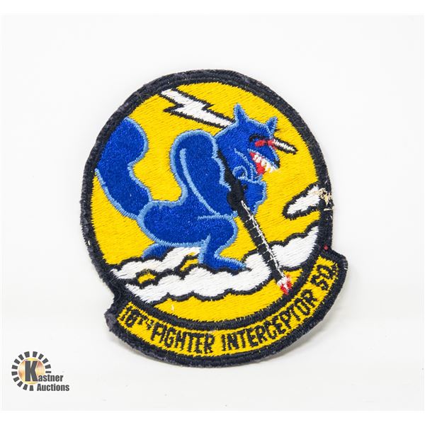 AUTHENTIC 1950S US FIGHTER PILOT SQUADRON PATCH