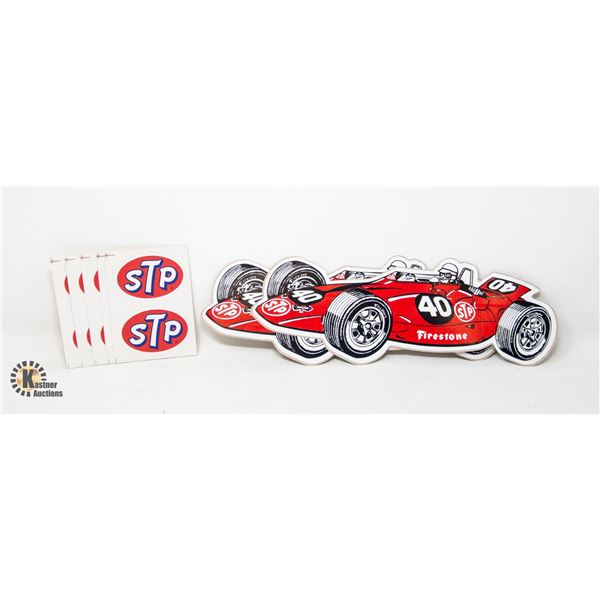 LOT 1960S STP RACING STICKERS