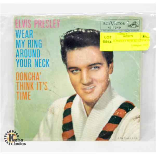 ELVIS PRESLEY PICTURE SLEEVE 45