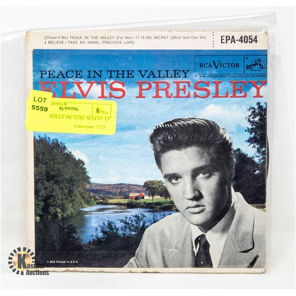 ELVIS PRESLEY PICTURE SLEEVE EP