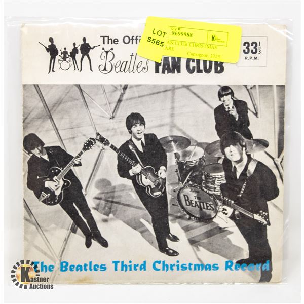 BEATLES FAN CLUB CHRISTMAS RECORD