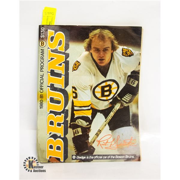 1980 BRUINS OFFICIAL PROGRAM