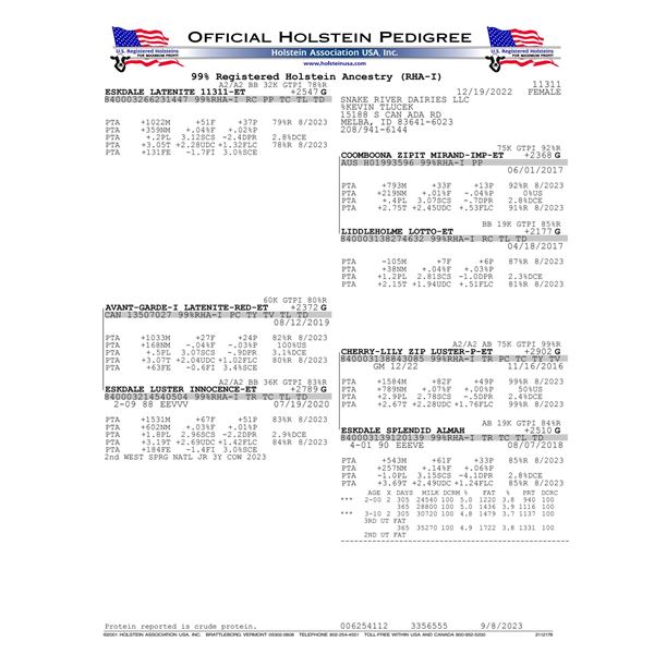 ESKDALE LATENITE 11311-ET - IVF Session