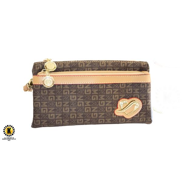 CLUTCH PURSE WITH WRIST STRAP