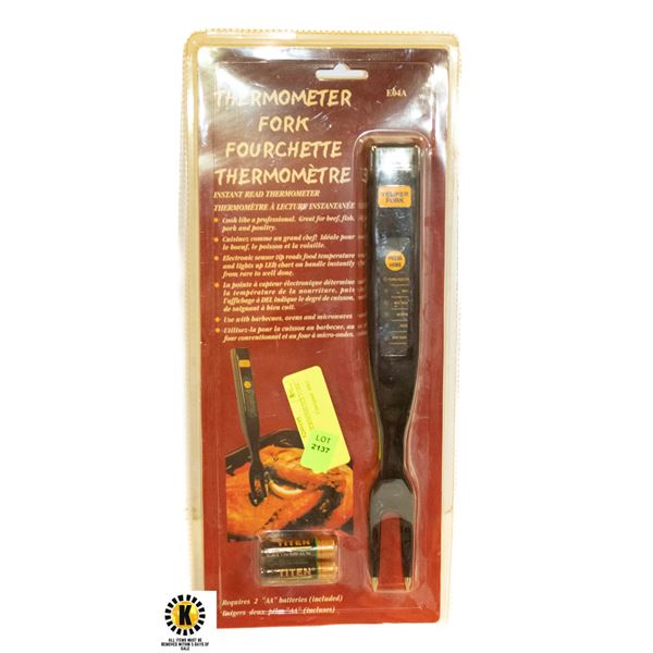 NEW IN PKG THERMOMETER FORK