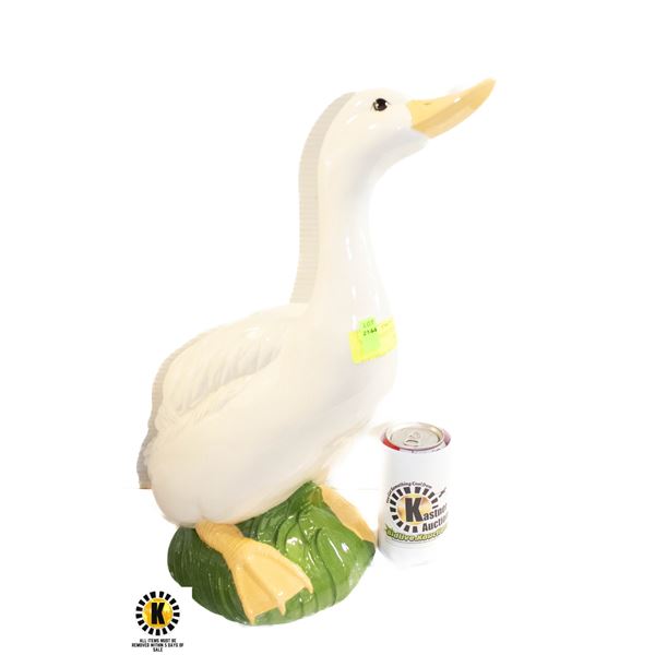 CERAMIC DUCK STATUE- 19  TALL