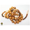 Image 1 : 2 WOODEN VINTAGE NECKLACES