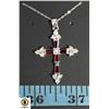Image 1 : 64- RED BAGUETTE CZ STONES WITH CLEAR ACCENTS IN