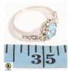 Image 1 : 72- 5 X 7 OVAL SHAPED LIGHT BLUE OVAL CZ WITH