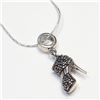 Image 1 : S358-115 SILVER MARCASITE NECKLACE