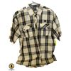 Image 1 : AVIREX SHORT SLEEVE PLAID SHIRT, YELLOW &