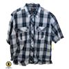 Image 1 : AVIREX SHORT SLEEVE PLAID SHIRT, BLUE &