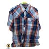 Image 1 : NEW WITH TAGS MENS SIZE XL PLAID BUTTON UP T-SHIRT