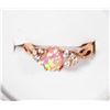 Image 1 : NEW .925 PINK FIRE OPAL ROSE GOLD PLATED