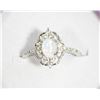 Image 1 : NEW WHITE FIRE OPAL RING SIZE 6.5 IN GIFT BOX