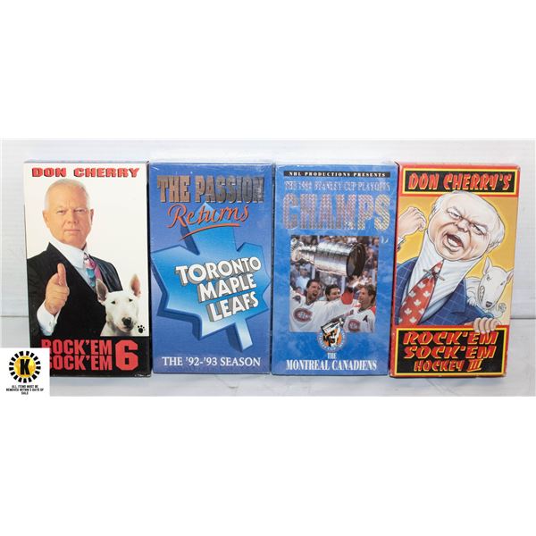 NHL VHS TORONTO MAPLE LEAFS & THE MONTREAL