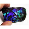 Image 1 : PURPLE & BLUE FIRE 155 CT NATURAL AMMOLITE